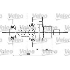 350821 VALEO Главный тормозной цилиндр