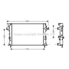 RTA2300 AVA Радиатор, охлаждение двигателя