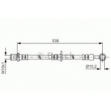 1 987 481 605 BOSCH Тормозной шланг