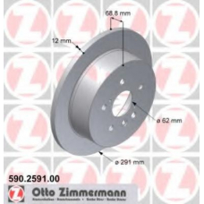 590.2591.00 ZIMMERMANN Тормозной диск