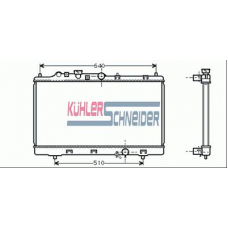 0200051 KUHLER SCHNEIDER Радиатор, охлаждение двигател