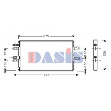 182500N AKS DASIS Конденсатор, кондиционер