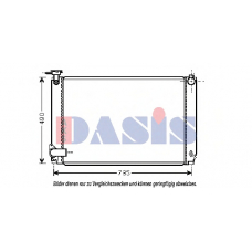 210204N AKS DASIS Радиатор, охлаждение двигателя