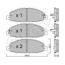 822-904-0 CIFAM Комплект тормозных колодок, дисковый тормоз