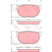 GDB306 TRW Комплект тормозных колодок, дисковый тормоз