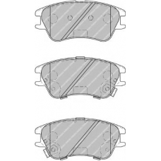 FDB1950 FERODO Комплект тормозных колодок, дисковый тормоз