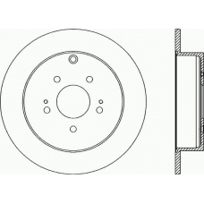 BDR2262.10 OPEN PARTS Тормозной диск