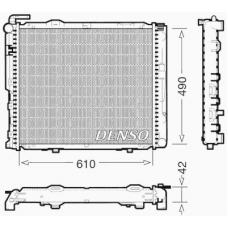 DRM17035 DENSO Радиатор, охлаждение двигателя