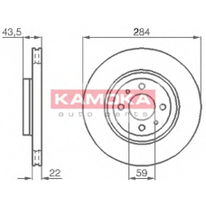 103440 KAMOKA Тормозной диск