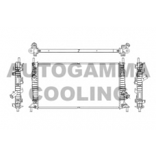 103421 AUTOGAMMA Радиатор, охлаждение двигателя