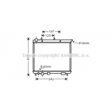 CNA2187 AVA Радиатор, охлаждение двигателя