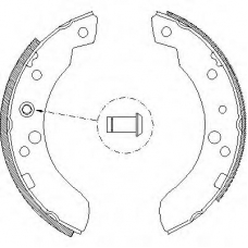 Z4111.00 WOKING Комплект тормозных колодок