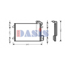 182470N AKS DASIS Конденсатор, кондиционер