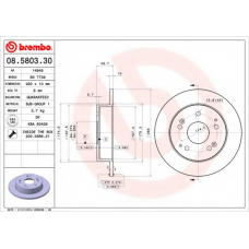 BS 7739 BRECO Тормозной диск