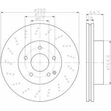 MDC2214 MINTEX Тормозной диск