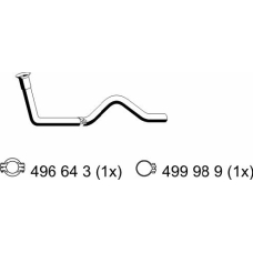 122528 ERNST Труба выхлопного газа