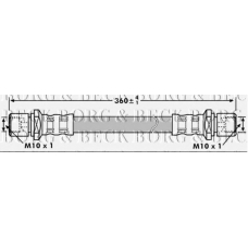 BBH7192 BORG & BECK Тормозной шланг