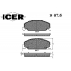 180735 ICER Комплект тормозных колодок, дисковый тормоз