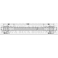 BBH7506 BORG & BECK Тормозной шланг