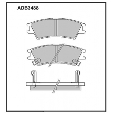 ADB3488 Allied Nippon Тормозные колодки