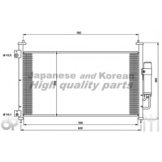 H559-50 ASHUKI Конденсатор, кондиционер