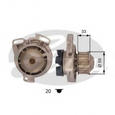 WP0009 GATES Водяной насос