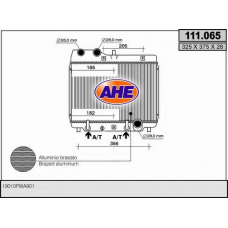 111.065 AHE Радиатор, охлаждение двигателя