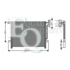 CO0020 EQUAL QUALITY Конденсатор, кондиционер