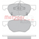 1170558 METZGER Комплект тормозных колодок, дисковый тормоз
