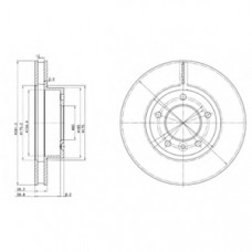 BG2613 DELPHI Тормозной диск