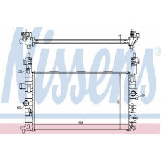 63096 NISSENS Радиатор, охлаждение двигателя
