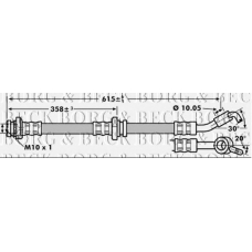 BBH7137 BORG & BECK Тормозной шланг