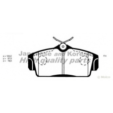 N009-33 ASHUKI Комплект тормозных колодок, дисковый тормоз