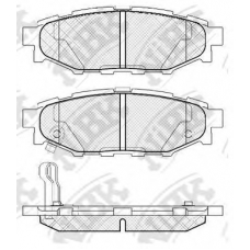 PN7501 NiBK Комплект тормозных колодок, дисковый тормоз