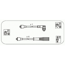 RB2 JANMOR Комплект проводов зажигания