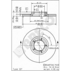BS 7370 BRECO Тормозной диск