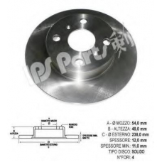 IBT-1265 IPS Parts Тормозной диск