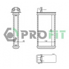 PR 0540N5 PROFIT Теплообменник, отопление салона
