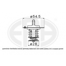 350389 ERA Термостат, охлаждающая жидкость