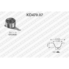 KD470.07 SNR Комплект ремня грм