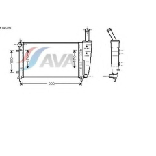 FTA2290 AVA Радиатор, охлаждение двигателя