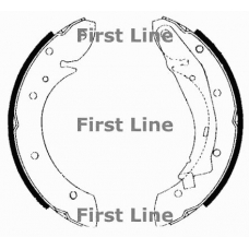 FBS587 FIRST LINE Комплект тормозных колодок