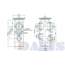 840090N AKS DASIS Расширительный клапан, кондиционер