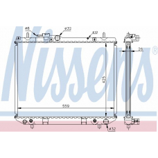 61741A NISSENS Радиатор, охлаждение двигателя