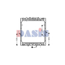 290220T AKS DASIS Радиатор, охлаждение двигателя
