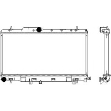 3421-1031 SAKURA  Automotive Радиатор, охлаждение двигателя