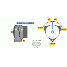 0 124 655 038 BOSCH Генератор