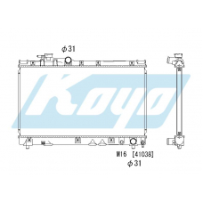 PA010407 KOYO P-tank corrugate-fin ass'y