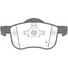 BPA0713.00 OPEN PARTS Комплект тормозных колодок, дисковый тормоз