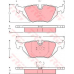 GDB1189 TRW Комплект тормозных колодок, дисковый тормоз